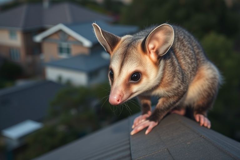 Possum in Glenroy residential area